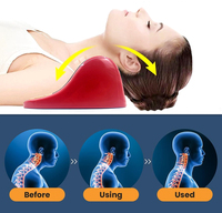 Vente en gros Oreiller de traction cervicale Thérapie par massage magnétique Civière chauffante pour le soulagement de la douleur cervicale