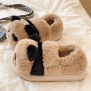 แฟชั่นฤดูหนาวสำหรับผู้หญิง ดีไซน์ต้นคริสต์มาสน่ารัก บุผ้าฝ้าย หนังไมโครไฟเบอร์ด้านบน บุขนนุ่ม อุ่น ระบายอากาศได้ดี กันลื่น - Product Image 2