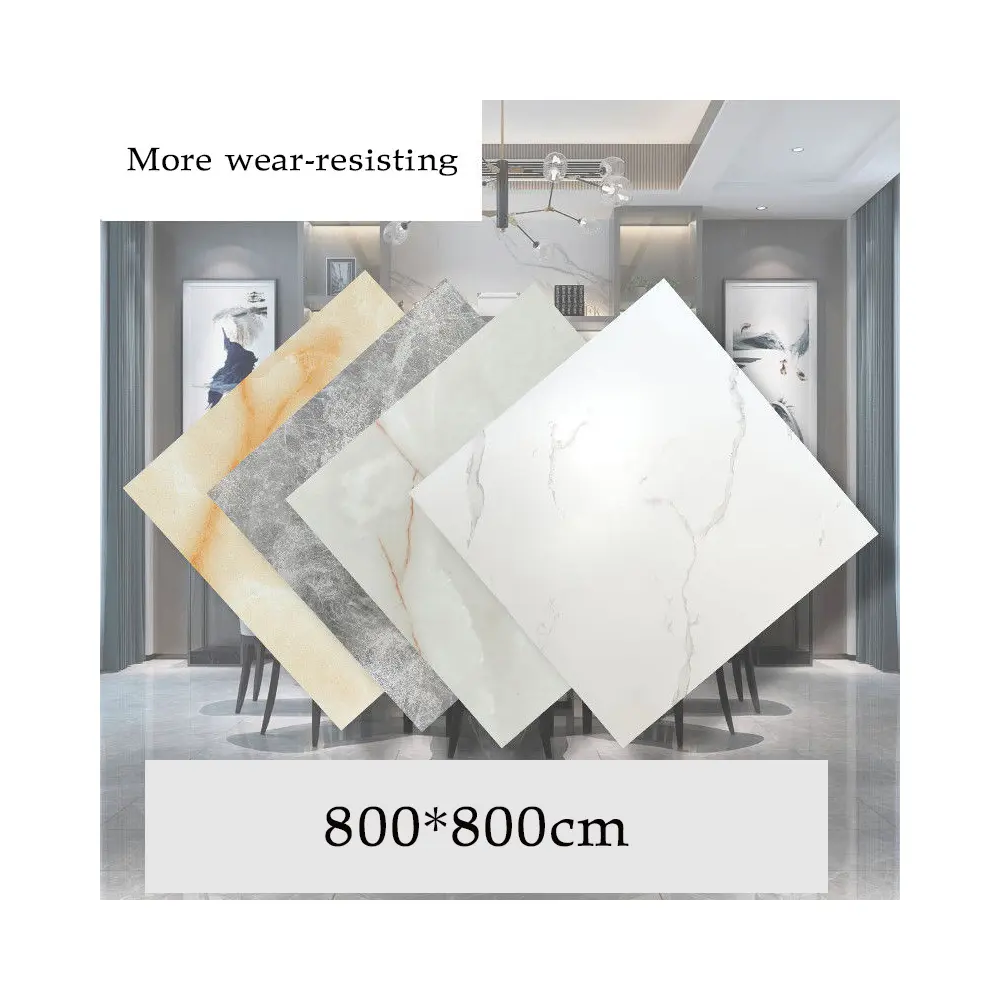 Floor Stickers Self Adhesive 800x800 Cement Floor Directly Paved Floor Leather Special Household Commercial Pvc Imitation Tiles