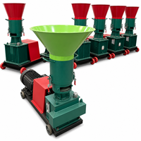 Nouvelle machine à granulés d'aliments pour animaux en acier allié à haute efficacité, capacité de 60 à 2000 kg/h, moteur électrique/diesel, fonctionnement continu 24h/24 pour le bétail