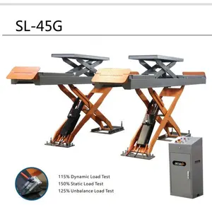 Decar SL-45G 여덟 4.5 톤 자동 가위 리프트 자동차, 4.3 미터 작업 플랫폼, 3T 공압 jacking 빔