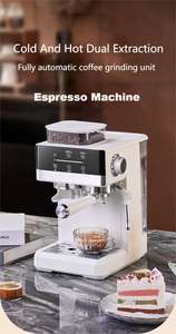 Machine à expresso avec écran tactile LED, machine à café compacte avec buse vapeur puissante, cafetière en acier inoxydable pour latte - Product Image 5