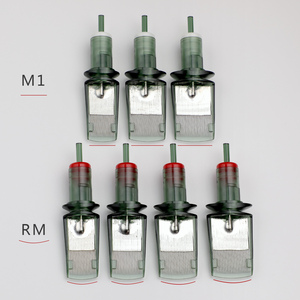 Aiguilles de cartouche de tatouage jetables stérilisées transparentes vertes EN16 <span class=keywords><strong>Big</strong></span> <span class=keywords><strong>Magnum</strong></span> M1 RM 0.30mm pour ombrage de grande surface - Product Image 2