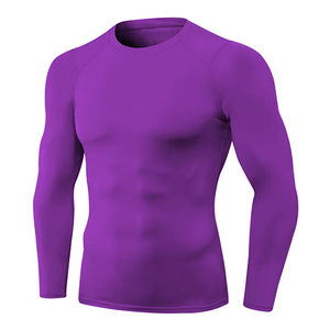 Premium Quality Compression Shirt Breathable gym wear <b>Tight</b> TShirt Custom Logo Compression Shirts for Men Gym Workout Sportswear - Product Image 2