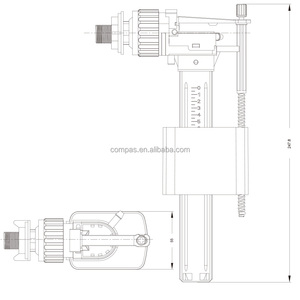 Accesorios de baño, tanque de agua de inodoro <span class=keywords><strong>Universal</strong></span>, accesorio sanitario, válvula de descarga de <span class=keywords><strong>cisterna</strong></span> de entrada para inodoro WC - Product Image 6