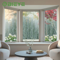 Ventanas Francesas Personalizadas de Aluminio Rogenilan para Balcón y Cocina, Ventanas Abatibles de Doble Acristalamiento con Ventanas de Arco y Baya