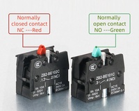 Accessoire d'interrupteur à bouton XB2 avec combinaison d'interrupteur 1NO Contacts auxiliaires à base métallique NC BE102 et sans ZB2-BE101C