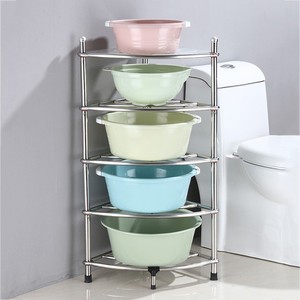 Master Liao <b>Stainless</b> <b>Steel</b> Storage Rack 6 Tier Floor Standing Bathroom <b>Kitchen</b> Basin <b>Shelf</b> With No Installation Required - Product Image 1