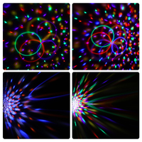 Lumière de fête disco DJ LED RGB Boule magique Effets de scène Lumières avec télécommande Lampe de club