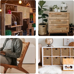 Décoration en rotin de qualité supérieure, vente en gros, sangle en maille en rouleau de rotin naturel de l'usine chinoise pour meubles en rotin - Product Image 4