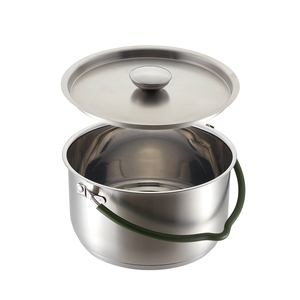 กาต้มน้ำพับได้แบบเย็นมือ 4 ชิ้น ความจุ 1.2 ลิตร ทำจากสแตนเลสสตีลน้ำหนักเบา สำหรับตั้งแคมป์และทำอาหารสำหรับครอบครัว - Product Image 2
