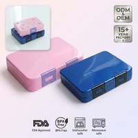 Boîte à lunch pour enfants en plastique de qualité alimentaire, compartiment anti-fuite, boîte bento, compatible micro-ondes, boîte repas pour étudiants, école, bureau, OEM ODM