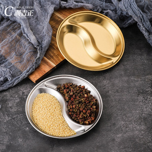 Bandejas de Servir Divididas de Acero Inoxidable Hao Ji Zheng, Color Dorado, para Cocina, Barbacoa y Restaurante - Product Image 4