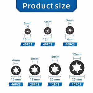 Arandelas de Bloqueo Dentadas Internas de Acero 65 Mn y Acero Inoxidable 304 con Acabado de Zinc Negro para Uso General en la Industria - Product Image 5