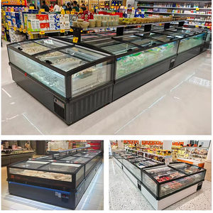 Congélateur horizontal commercial à fenêtre large en verre pour viande et gelato - Product Image 5
