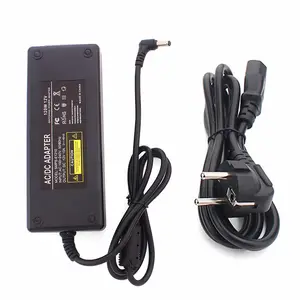 SMPS-E1210 CE FCC ROHS Certified Desktop Style EU Plug 5.5x2.1mm 12V 10A Power Supply AC to DC Power Adapter for CCTV LED LCD