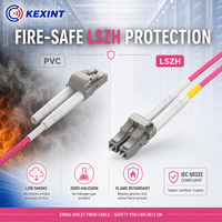 Câble de raccordement optique KEXINT 10G/40G/100G Erika Violet LC-LC OM4 Multimode Duplex LSZH 50/125μm