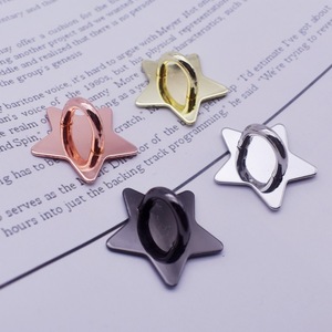 Connettori per Charm Telefonici in Metallo Oro, Argento, Oro Rosa, Nero, Pendenti Rotondi, a Cuore, Quadrati per Accessori Fai-da-Te - Product Image 2
