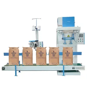50 Kg 25 Kg 20 Kg 10 Kg 5 Kg Rice Equipment For Packing Sugar Salt Feed Packing Machine With Conveyor And Sewing Machine