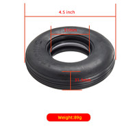 Pneu de rechange pour avion RC de 4,5 pouces, ZYHOBBY, roue en caoutchouc de 51 mm de diamètre intérieur avec rainures longitudinales pour gros avions