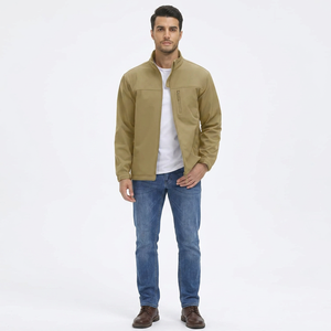 Chaqueta Softshell para Hombre, Nueva Llegada 2026, Logotipo Personalizado Impreso, Chaqueta Softshell Transpirable para Hombre, Alta Calidad - Product Image 1