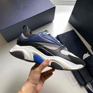 Zapatillas de deporte de diseño B22, zapatos deportivos de entrenamiento de cuero genuino de lujo con cierre de cordones, cómodos antideslizantes para primavera e invierno - Product Image 4