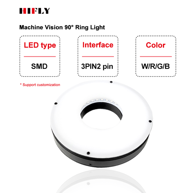 24V High Uniform Machine Vision Led Ring Light for Industrial Camera and Laboratory