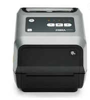 Stiker Printer Zebra ZD620, stiker Transfer termal Desktop 4 inci 300 Dpi performa USB