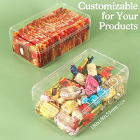 Cajas de Plástico para Dulces de Grado Alimenticio YUZMEI, Caja de Embalaje para Galletas, Contenedor para Postres, Caja para Barras de Chocolate con Leche, Estuche para Guardar Ferrero Rocher