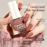 Vernis à ongles KUDAN Candy Land Water 10ml, plusieurs teintes brillantes et pailletées, séchage rapide, produit de manucure, étiquette privée personnalisée