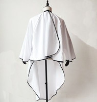 Cape de coiffure directe usine, imperméable, anti-adhérente, avec logo imprimable, compatible téléphone portable, protection contre les mèches rebelles