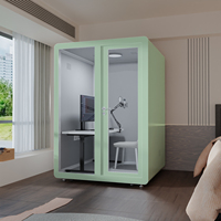PYinC |   Cabine de conférence personnalisée, cabine d'enregistrement portable et cabine téléphonique mobile - Équipée de lumières LED