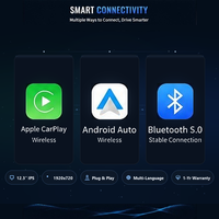 Monitor LCD Layar Sentuh 12.3 inci dengan GPS Resolusi 1920x720 Sistem Android untuk BMW Seri 5 GT 2013-2018 dengan Pemutar Terintegrasi