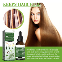 Sérum de traitement naturel bio vegan pour les cheveux chauves Marque privée Huile essentielle naturelle pure bio de romarin