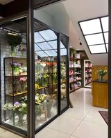 Exhibidores de Flores de Lujo para Diseño de Kioscos en Centros Comerciales, con Luz LED, Tratamiento de Superficie con Barniz, Elegantes para Floristerías