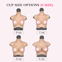 Formes de seins artificielles en Silicone de taille S de 7e génération pour rehausseur de faux seins de commode croisée