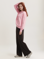 Pantalon femme baril taille moyenne taille élastique ample confortable décontracté Baggy pantalon avec poches plissé valeur pantalon large