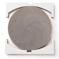 Griffoir pour chat pliable d'intérieur, rond, vertical, en carton ondulé durable, avec griffoir remplaçable