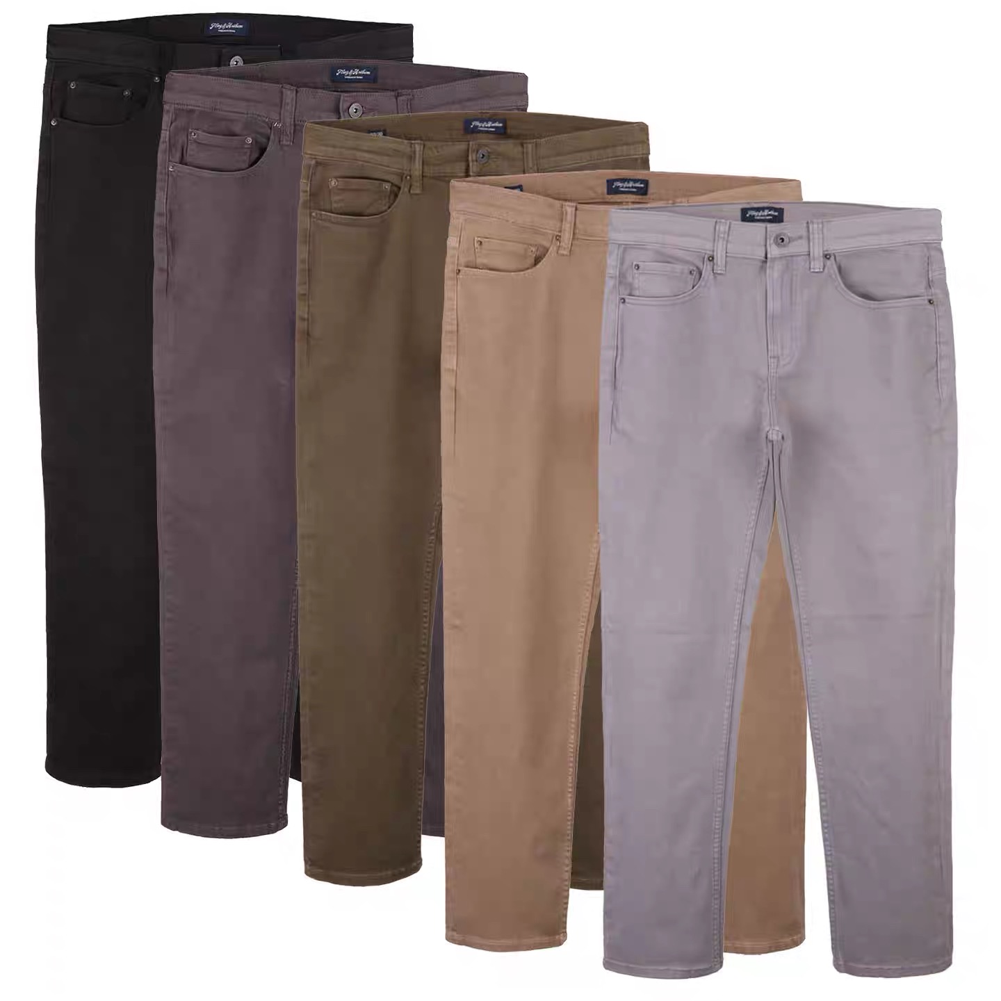 Noir, gris, jaune, bleu, violet, etc.