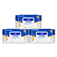 Ventes flash - Lingettes pour animaux de compagnie biodégradables, non parfumées, pour le nettoyage dentaire des chiens et des chats, lingettes humides pour animaux de compagnie