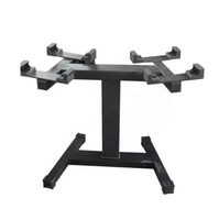 Support de rangement robuste pour haltères, 4 niveaux réglables, antidérapant, pour la maison, la salle de sport et le fitness