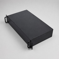 Componentes Electrónicos, Caja Industrial de Aluminio Negra de 19 Pulgadas 2U, con Garantía de Calidad