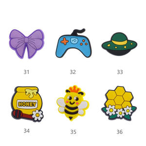 Wholesale 100 Color Series <b>PVC</b> & <b>Silicone</b> <b>Beads</b> Cute Animal Sports Soccer Shoe Charms Factory Decorative Promotional Gifts - Product Image 3