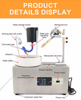 Machine à polir les bijoux Auble 180W 3000 tr/min en acier inoxydable, équipement de facettage de pierres précieuses, meuleuse de diamants, 20 kg