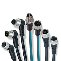 Adaptador de proteção personalizado ip67, escudo personalizado 2 3 4 5 6 7 8 12 14 17 19 24 pinos m5 m8 m12 m16 macho fêmea à prova d' água adaptadores conector