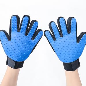 Goedkope Tpr-Milieuvriendelijke Handschoenen Voor Het Verzorgen Van Huisdieren Voor Katten En Honden Blauw/Roze Kleuren 259-Pin Ontwerp Voor Lang En Kort Bont Voor Alle Seizoenen - Product Image 2