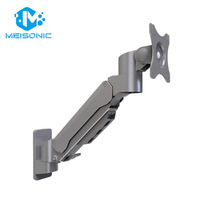 Meisonic T9-GA01-W – Nouveau support mural personnalisable pour écran d'ordinateur portable avec fixation à ressort mécanique