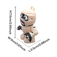 Mignon Outhouse momie décor animé nouvelle poupée d'ornement de pansement transfrontalier pour Figurine de Noël et décoration de jouets