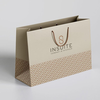 Sacs cadeaux de luxe Ching TA, sacs en papier avec votre propre logo en carton ivoire avec laminage brillant pour l'emballage de cadeaux de mariage