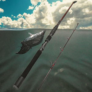 Caña de Pescar de Fibra de Carbono de 3 Secciones, Caña de Pescar Portátil para Pesca de Cimuelo en el Océano, Personalizada OEM - Product Image 3